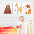 Set of 6 Baby Animal Nursery Wall Art Prints - Cute & Inspirational Decor for Baby Girls & Boys, Kids Room, Playroom, Nursery - Unframed 8x10 Inch...
