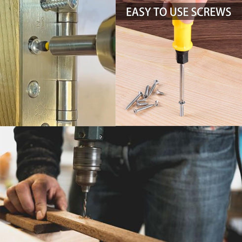 100 PCS Self Tapping Screws M4 x 50mm Phillips Flat Head Wood Screws Stainless Steel Countersunk Screws for Home Repair DIY Projects...