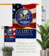 Breeze Decor US Family Honor Garden Flag Armed Forces Navy USN Seabee United State American Military Veteran Retire Official House Banner Small Ya...