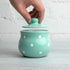 City to Cottage Ceramic Sugar Bowl with Lid, 10oz Sugar Contanier for Coffee Bar, Sugar Dispenser Bowl, Salt - Condiment Pot for Kitchen Counter, ...