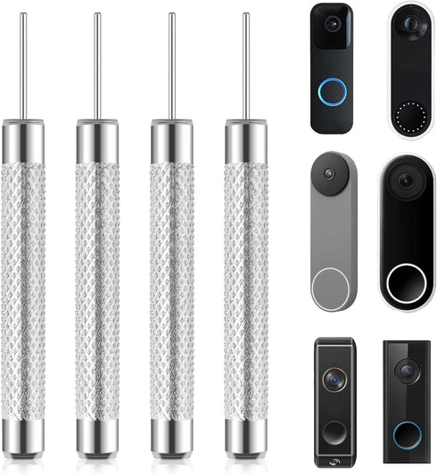 4-Pack Doorbell Camera Release Pin, Release Key Security Removal Tool Replacement Compatible with Nest and Eufy Video Google Nest Doorbell Release...