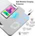 15W Wireless Charging Mouse Pad with Detachable Wrist Support and 20W Power Adapter, Fast QI Wireless Phone Charger Mouse Mat for iPhone 14/13/12/...