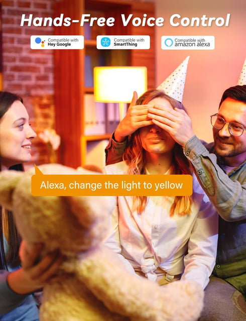 4 Pack GU10 Smart Bulbs for Track Lights, 4.7 Watts PAR16 Smart LED Bulb Compatible with Alexa Google Assistant SmartThings Siri, Color Changing, ...