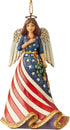Enesco Jim Shore Heartwood Creek Patriotic Angel Hanging Ornament, 4.75 Inch, Multicolor (6004317)...