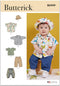 Butterick Babies, T-Shirt, Pants and Hat Sewing Pattern Kit, Design Code B6949, Sizes XS-S-M-L, Multicolor...