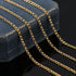 Shuaizhennuo Figaro Chain Link 32.8 Feet 304 Stainless Steel Bracelet Necklace Chain Spool in Bulk for DIY Men Women Jewelry Making with Lobster C...
