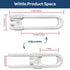 6-Pack Sliding Cabinet Locks - Reusable U-Shaped Child Cabinet Locks for Baby Proofing Cabinets, Drawers, Cupboards & More - No Tools, No Drilling...