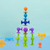 48 Piece Suction Cup Toys Construction Set - Silicone Building Blocks DIY Fun Bath Toys for Kids Ages 1-3, Toddler Travel Toys, Darts Sucker Toys ...