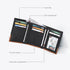 ESTALON Real Leather Trifold Wallet For Men-RFID Slim Tri Fold Wallets Minimalist 3 fold Credit Card Holder ID Window (Phantom)...