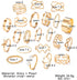22 Pcs Gold Knuckle Rings Set for Women Gold Plated Ring Sets Dainty Simple Gold Rings Non Tarnish Stackable Rings Adjustable Rings Set Jewelry...