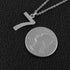 HZMAN Womens Stainless Steel Number 0-9 Charms Pendant Necklace 2 Colors Gold Silve...