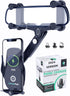 2in1 Rear View Mirror Phone Holder + Wireless Car Charger 360 Rearview Mirror Phone Mount w/Automatic Clamping and Release, Rotatable & Retractabl...