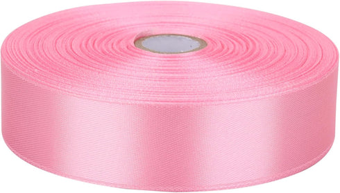 1 inches 50 Yard Pink Satin Ribbon for Gift Wrapping, Wedding, Crafts, Christmas,Easter, Floral, Hair, Invitation Decorations and More...
