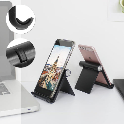 Mayten Foldable Cell Phone Stand for iPhone- Adjustable Phone Holder with Wide Compatibility, Portable Desktop Dock for iPhone 15/14/13/12/11/Pro/...