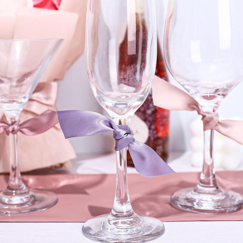 Whaline Morandi Satin Ribbon 6 Rolls Pastel Silk Ribbons Wedding Double-Sided 1 Inch 5 Yard Each for Wedding Bridal Baby Shower Decor Gifts Wrappi...