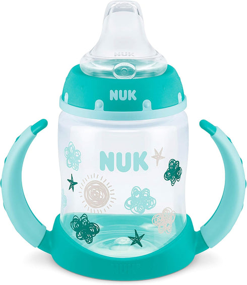 NUK Learner Cup, 5 Oz, 2-Pack, Clouds & Stars – BPA Free, Spill Proof Sippy Cup...