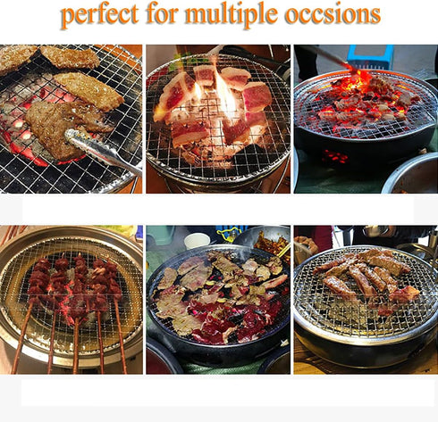 Round Cooling Rack Stainless Steel Cross Wire Barbecue Grill Net Racks with 3 Legs for Cooking Baking Steaming (13 inches)...