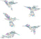 Large Hummingbird Static Window Clings Anti Collision Window Decals for Bird Strikes, Glass Awareness Stickers, Stop Birds Flying into Windows, Se...
