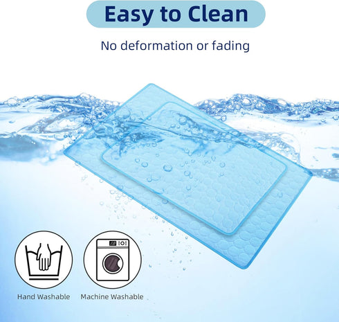 Dog Cooling Mat, Ice Silk Dog Cooling Mat, Washable & Portable Dog Cooling Pad, Safe & Non-Toxic Cooling Pad for Dog Cat, Cooling Dog Mat for Couc...