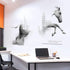 Horse Wall Decals Wall Stickers Peel and Stick Removable Decal Stick DIY Wall Art Murals Home Wall Decor for Bedroom Living Room Classroom Office ...
