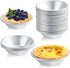 25 Pack Egg Tart Molds, Puto Molder Cookie Steamer Dessert Molds, Small Aluminum Nonstick Pans Pie Molds for Baking Pies Cupcakes Mini Cakes Puddi...