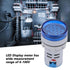 Voltmeter, LED Voltmeter Light Digital Display Dc Voltage Meter Display Voltage Meter Indicator Round Lamp Tester Wide Measurement Range of 6-100V...