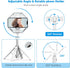 AMIR 40” Selfie Stick Quadrapod, Extendable Selfie Stick with Wireless Bluetooth Remote & Fill Light, 3 Light Modes, 9 Brightness Levels, Compatib...