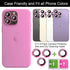[3+1 Compatible with iPhone 14 Pro & iPhone 14 Pro Max Camera Lens Protector Glitter Bling, Tempered Glass Clear Camera Cover Screen Protector Met...