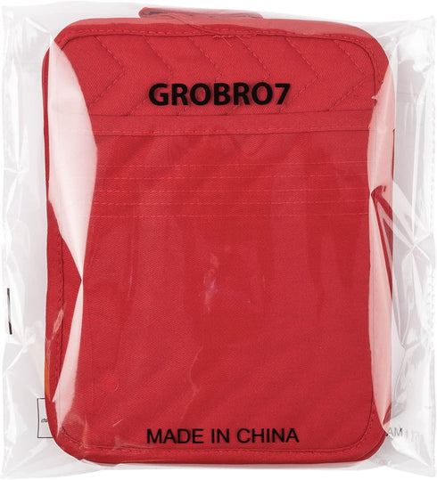 GROBRO7 5Pack Pocket Pot Holders Cotton Heat Resistant Potholder Multipurpose Hot Pads Machine Washable Oven Mitts Potholders Bulk for Daily Kitch...