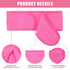 2Pcs Hot Pink Spa Headbands for Washing Face 4Pcs Wrist Washbands, Adjustable Skincare Headbands Make Up Headbands Face Wash Headbands...