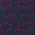 Jacob Alexander Men's Happy Valentine's Day Red Outline Hearts Pocket Square - Dark Blue...