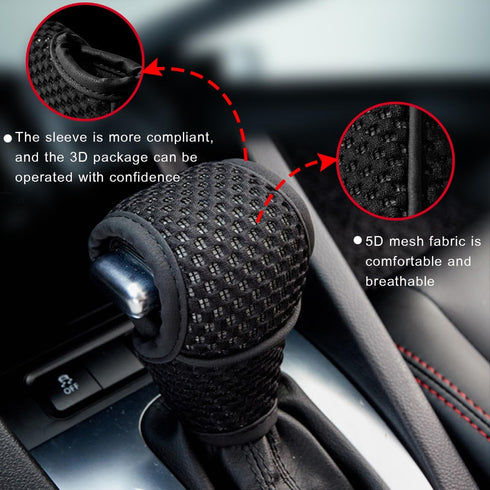 Auto Shift Gear Cover,Automotive Manual Stick Shifting Handle Gear Shift Knob Protector, Shifting Handle Protector,Universal Vehicle Decoration Ac...