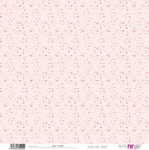 Papers For You - Scrapbooking and Craft Paper Kit | "Loving and Tender" Collection | Includes 10 Double Sided Papers with Different Designs | Size...