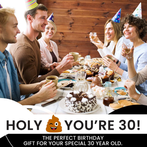 30th Birthday Decorations Toilet Paper for Men & Women - Funny Design Novelty Great Hilarious Gag Laugh - Eco-Friendly, Ultra Soft & Comfortable -...