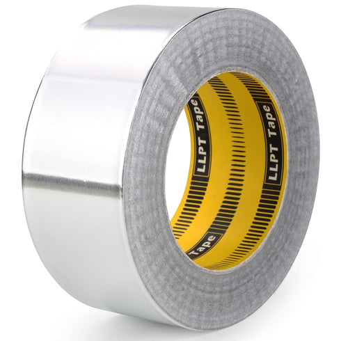 LLPT Aluminum Foil Tape 2 Inches x 108 Feet 5.9 Mil Extra Thick Strong Adhesive HVAC Sealing Hot Cold Air Duct Tape for Pipe Metal Repair (AF208)...