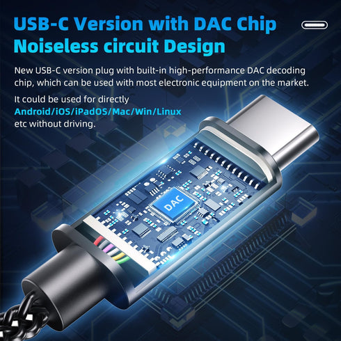 KBEAR KS1 USB C Headphones Wired Earbuds, Crystal Clear Sound Earphones for iPhone 15 Pro Max Plus Samsung Galaxy s23 s22 s21 s20 Ultra, High Reso...