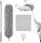Feather Duster with 30-100 Inches Adjustable Long Pole,Extendable Feather Duster for Cleaning Ceiling Fan,Furniture, Blinds and Furniture...