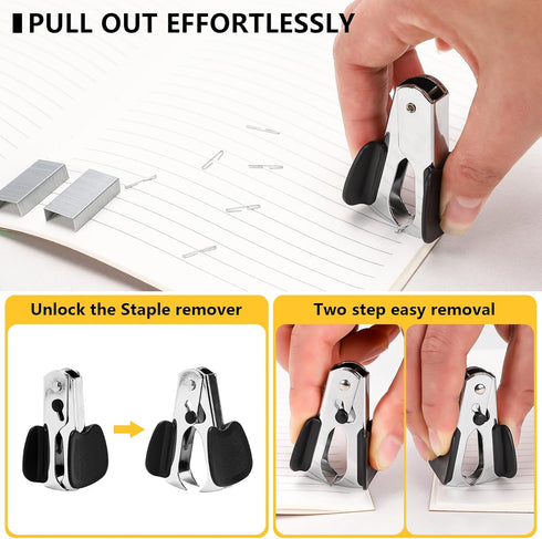Stapler for Desk with Staples,30 Sheet Capacity 360 Degree Rotate Stapler Incorporate Standard Staples,Staple,Remover Set for Booklets Classroom D...