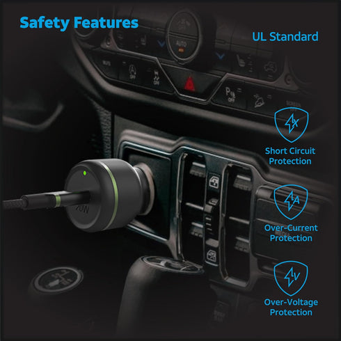 AT&T Single Port 20W USB-C Bullet Car Charger for Apple iPhone, iPad, Watch, Google Pixel, and Samsung Galaxy (Black)...
