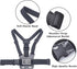 Adjustable Mobile Phone Chest Strap Harness Mount, Black, Compatible with iPhone, GoPro Hero, DJI Osmo Action Cameras...