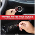 TOOLEPIC Push Start Button Cover for Dodge Challenger Charger Durango Accessories 2015-2025-Engine Start Stop Ignition Switch Kit Interior Accesso...