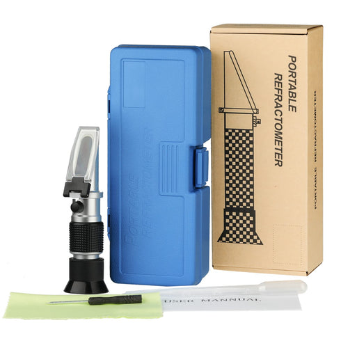 Brix Refractometer 0~90%, Handheld Sugar Refractometer, High Accurate Brix Measurement Meter with ATC for Fruit, Beverages&Juice, Honey, Maple Syr...