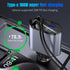 Retractable Car Charger, 4 in 1 Fast Car Phone Charger 100W with Cord 2.6ft, Retractable Cable and 2 USB Ports Car Charger Adapter for iPhone 15 1...