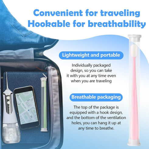 4Pcs Classic Style Extra Soft Toothbrush, Nano Toothbrush for Sensitive Gums Micro-Nano Manual Toothbrush with Soft Floss Bristle for Gum Care Pro...