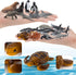 Sea Animals Figurines Set 18PCS Sea Turtle Small Figure Christmas Bath Toys Gift for Kids Toddlers Preschool Educational Playset Whale Ornament...