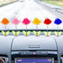 Roses Car Dashboard Decorations, 6 Pcs Mini Paste Shaking Head Floewr Car Mirror Dashboard Decor for Car Interior Home Office Desk Decoration...