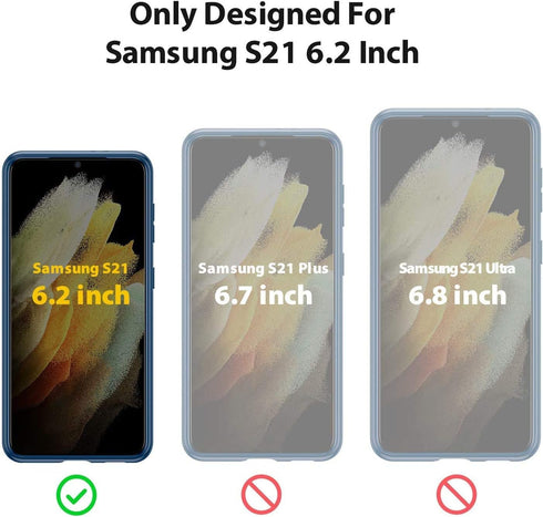 YmhxcY for Galaxy S21 5G Case with 3D Curved Screen Protector,Armor Grade Case with Rotating Holder Kickstand Non-Slip Hybrid Rugged Phone Case fo...