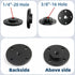 2PCS Camera Adapter Mount Multifunction Desktop Microphone Flange Mount Male 1/4-20 and 3/8-16 and 5/8-27 Inch Female Mic Monitor Mount...