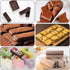 Silicone Granola Bar Mold, 2 Pack 8-Cavity Rectangular Nutrition/Cereal/Energy Bar Maker Molds for Chocolate Truffles Ganache Bread Brownie Cornbr...