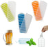 Water Bottle Silicone Ice Cube Tray by Lily's Home - 3-Piece Quick-Freeze Ice Trays with 10 Ice Cube Slots – Silicone Ice Cube Tray Set Makes 30 I...